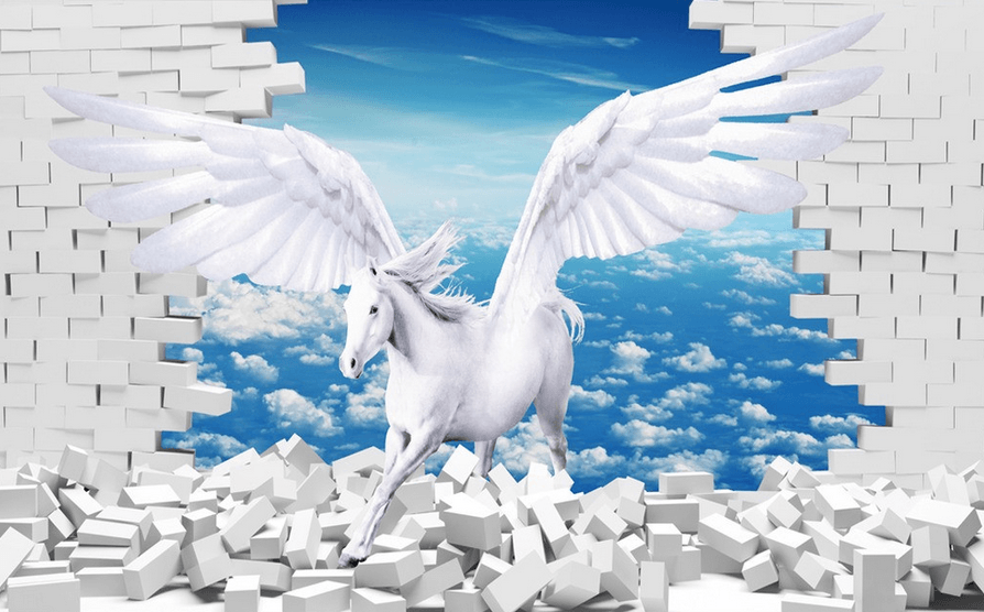 Flying Horse Wallpaper AJ Wallpaper 