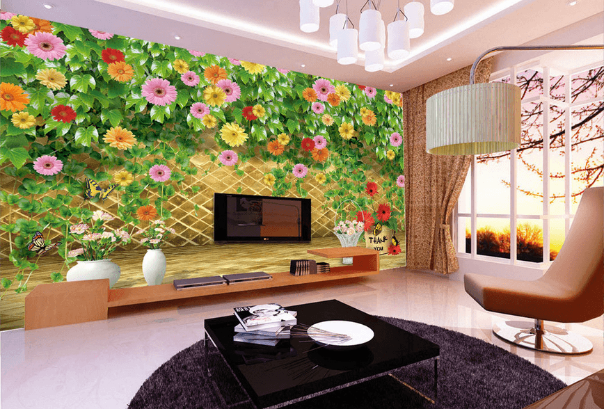 Fashion Flowers Vines Wallpaper AJ Wallpaper 