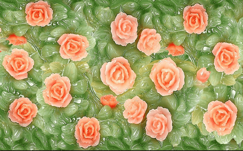 Jade Carving Flowers Wallpaper AJ Wallpaper 