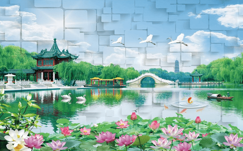 Beautiful Lake Scenery Wallpaper AJ Wallpaper 