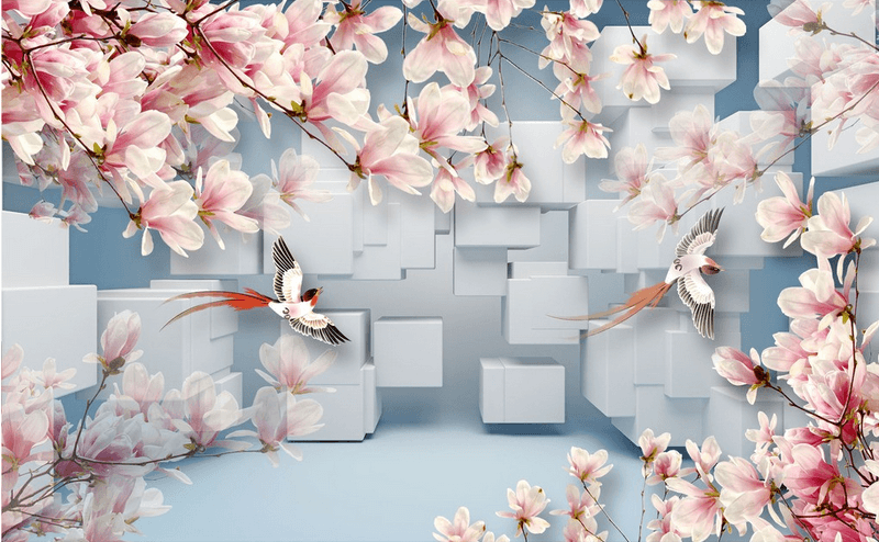 Birds And Blossoms Wallpaper AJ Wallpaper 