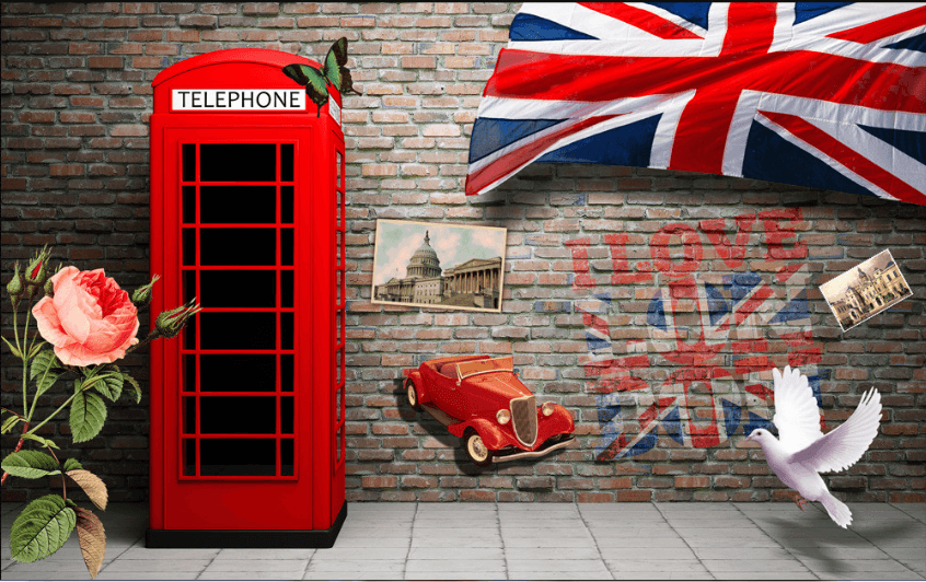 Telephone Box Wallpaper AJ Wallpaper 