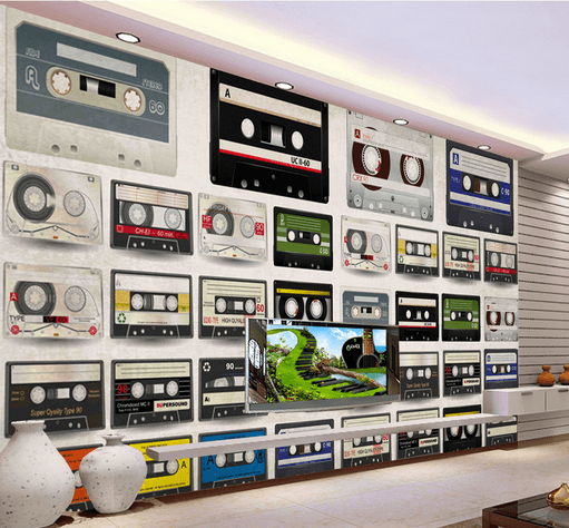 3D Magnetic Tape 436 Wallpaper AJ Wallpaper 