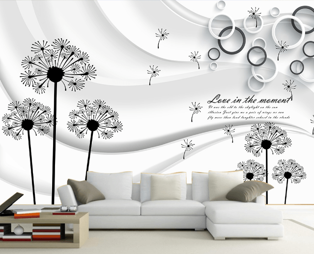 3D English Dandelion 479 Wallpaper AJ Wallpaper 