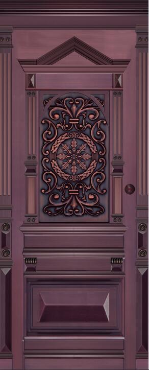 3D retro style door mural Wallpaper AJ Wallpaper 