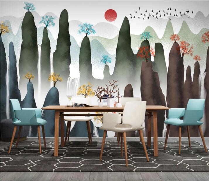 3D Color Tree WC2461 Wall Murals