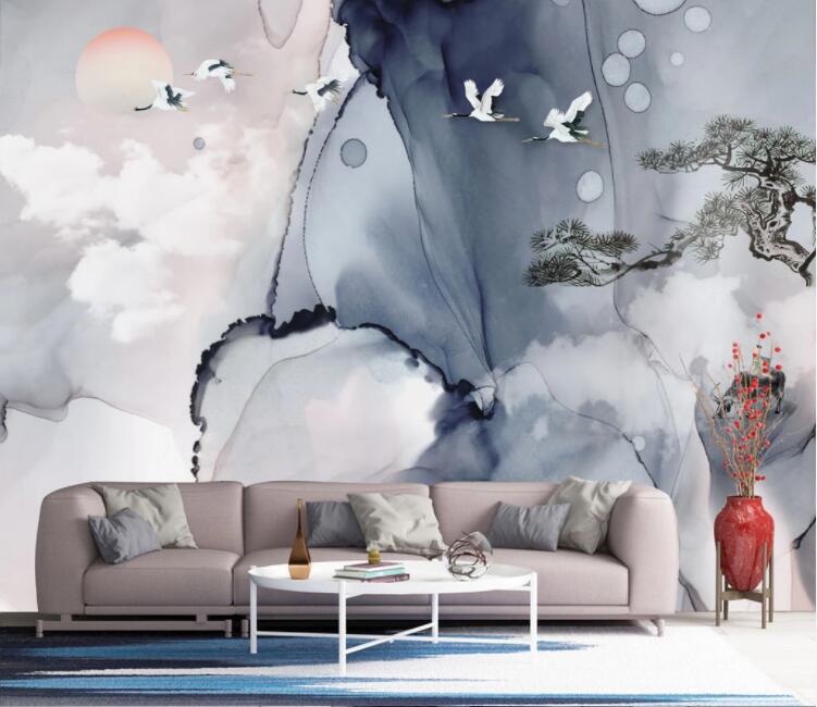 3D Tree Crane WC2726 Wall Murals