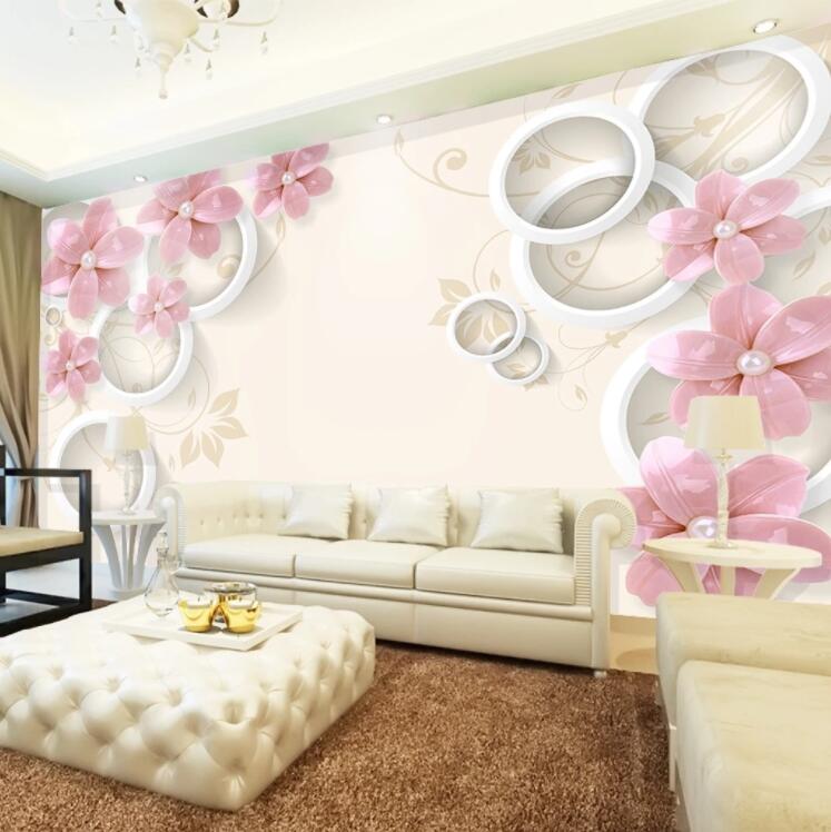 3D Round Flower WC785 Wall Murals