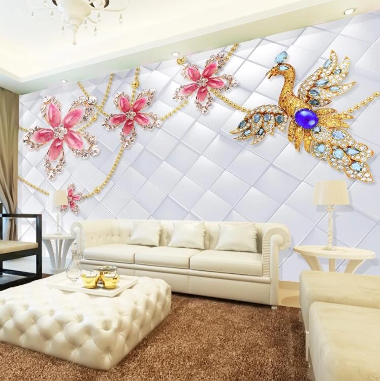 3D Phoenix Diamond WC779 Wall Murals