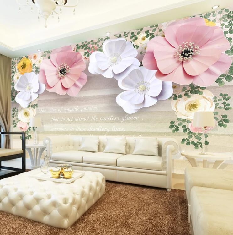 3D Flower Postcard WC626 Wall Murals