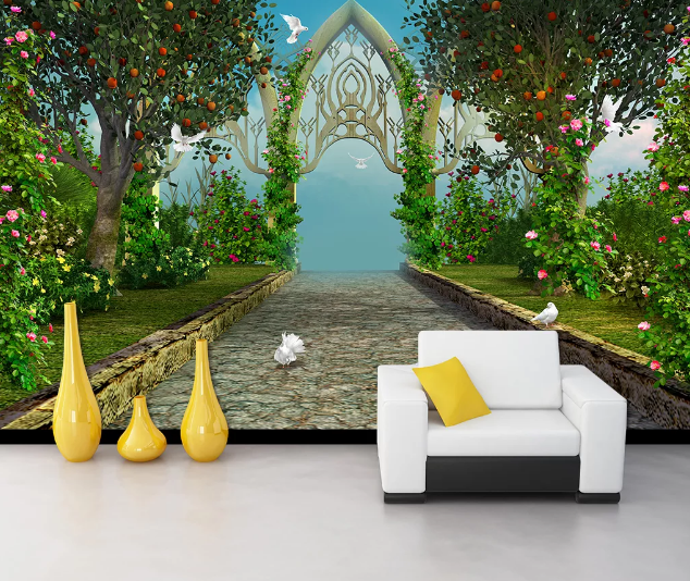 3D Orchard Pigeon WC169 Wall Murals