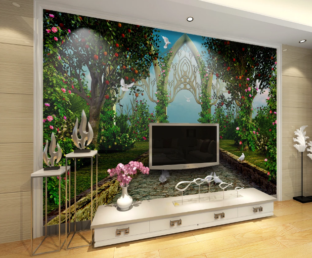 3D Orchard Pigeon WC169 Wall Murals