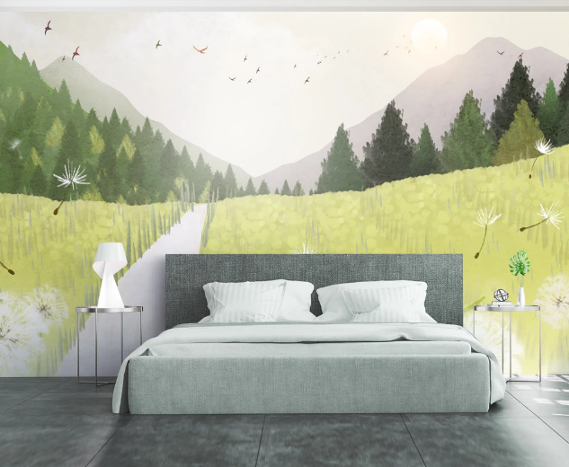 3D Dandelion Forest WC1297 Wall Murals