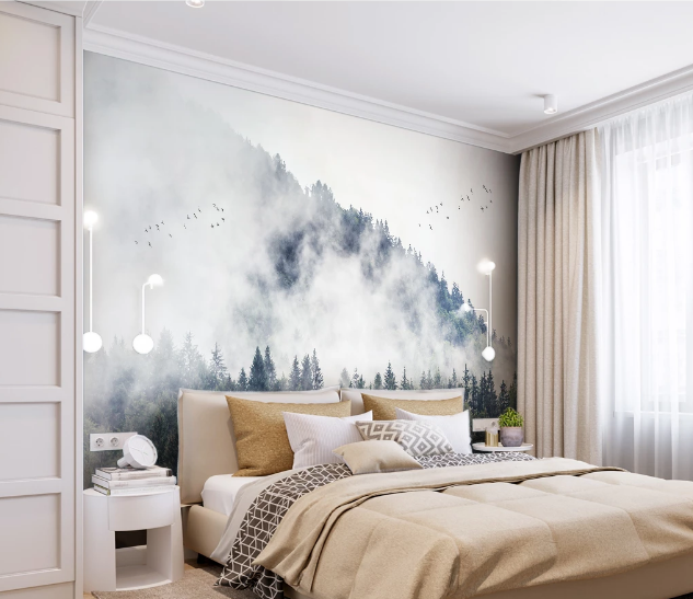 3D Cypress Forest WC1077 Wall Murals