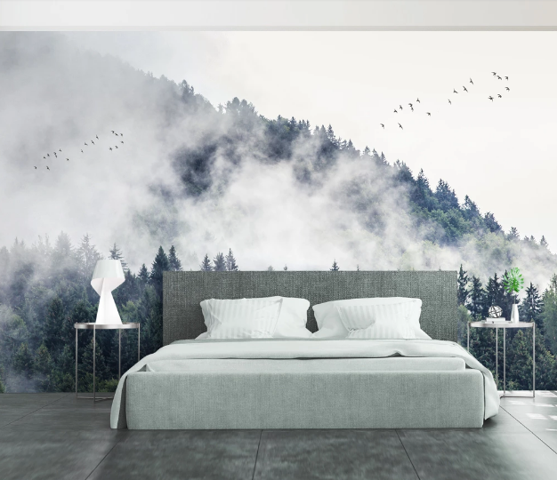 3D Cypress Forest WC1077 Wall Murals