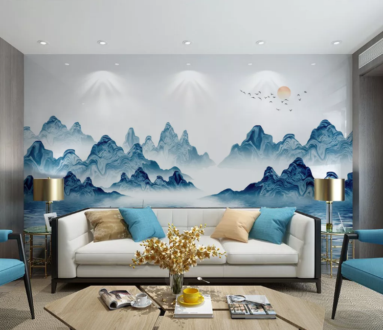 3D Blue Canyon WC2303 Wall Murals