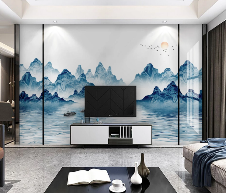 3D Blue Canyon WC2303 Wall Murals