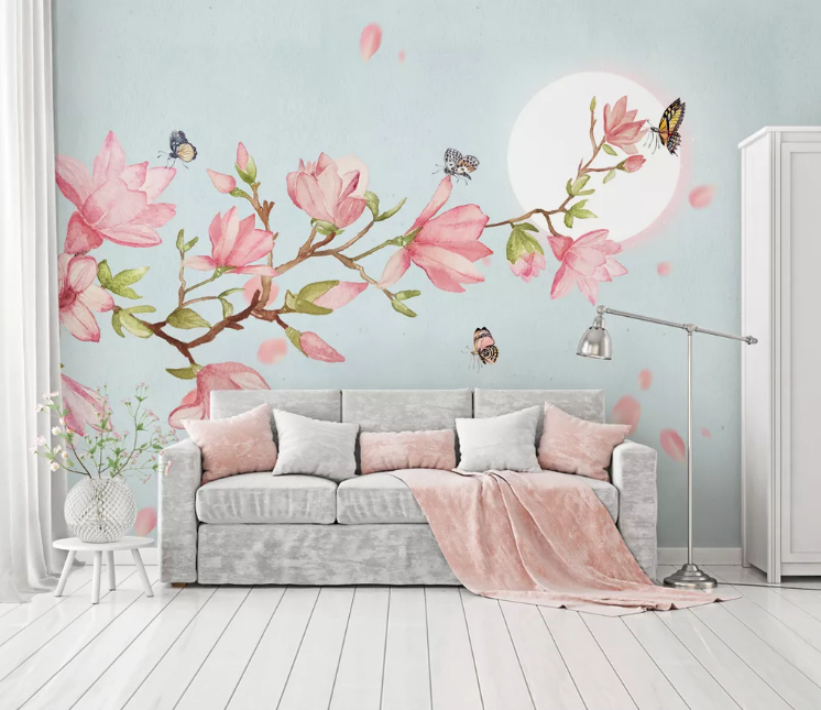 3D Petal Butterfly WC2150 Wall Murals