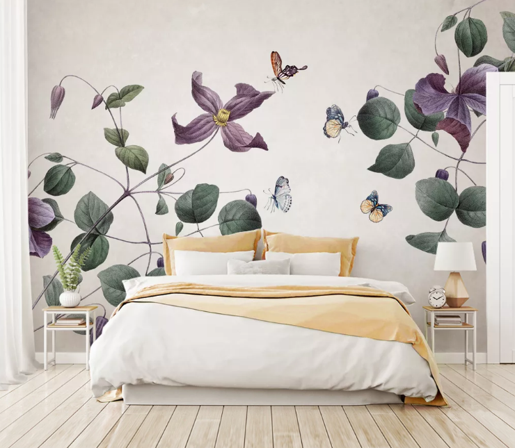 3D Bee Flower WC2067 Wall Murals