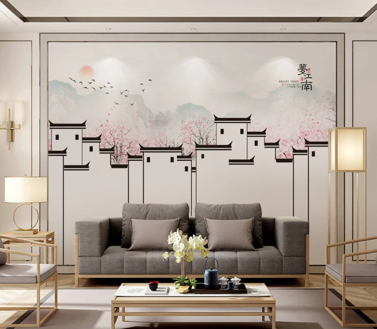 3D Peach Blossom WC1944 Wall Murals