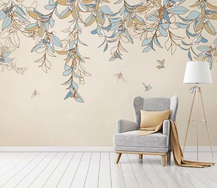 3D Painting Petals WC1798 Wall Murals