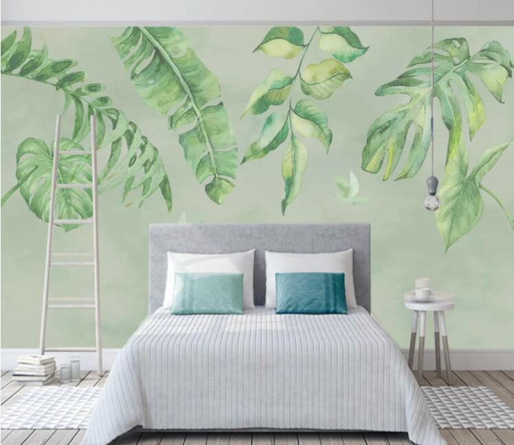 3D Lotus Leaf WC2157 Wall Murals