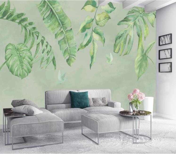 3D Lotus Leaf WC2157 Wall Murals