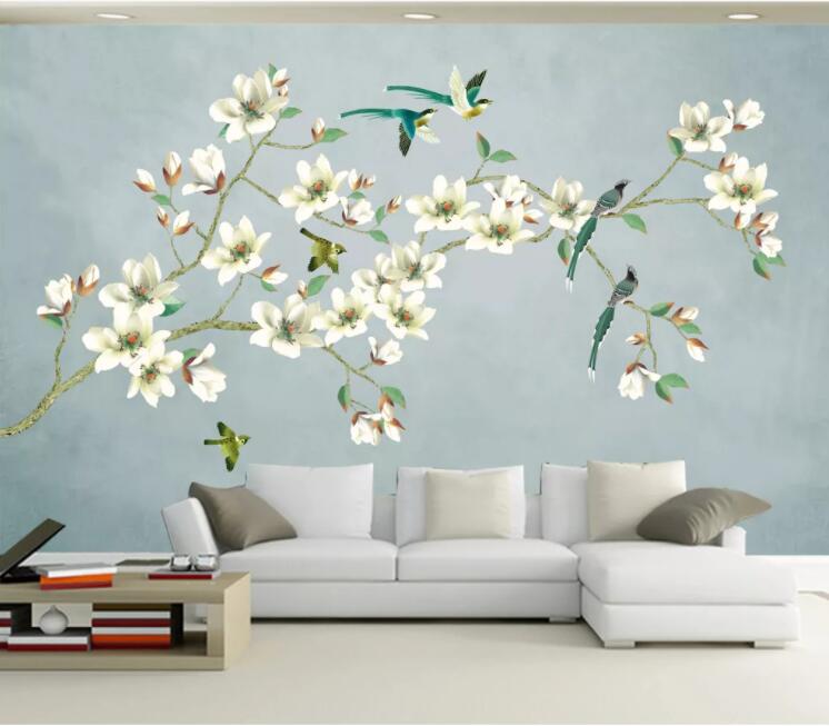 3D Green Plum WC1992 Wall Murals