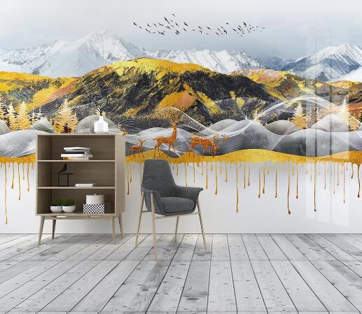 3D Snow Mountain WC1759 Wall Murals