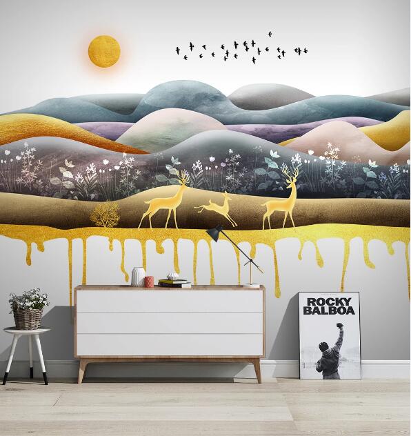 3D Small Valley WC1712 Wall Murals