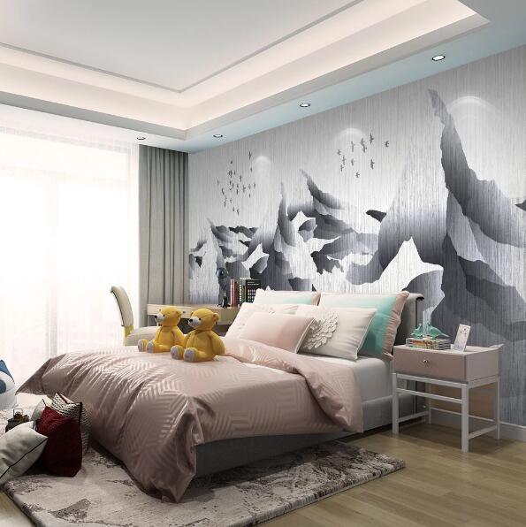 3D White Mountain WC1705 Wall Murals