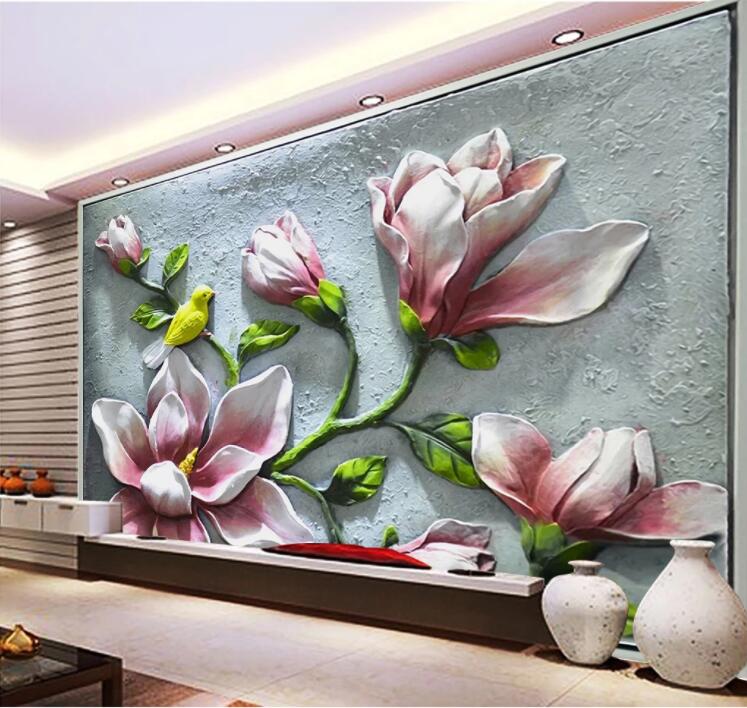 3D Wall Flower WC874 Wall Murals