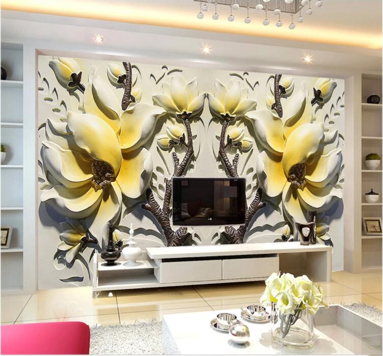 3D Simple Flower WC877 Wall Murals