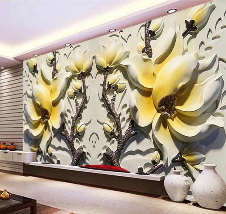 3D Simple Flower WC877 Wall Murals