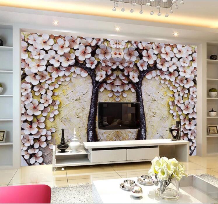 3D Plum Blossom WC864 Wall Murals