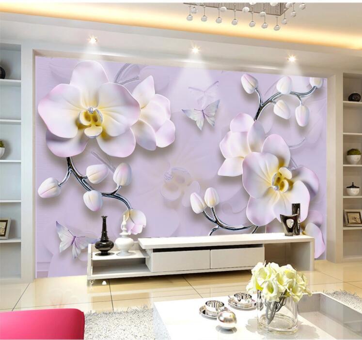 3D Butterfly Rose WC1785 Wall Murals