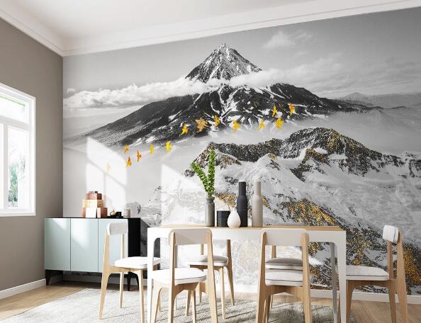 3D Snow Mountain WC1463 Wall Murals