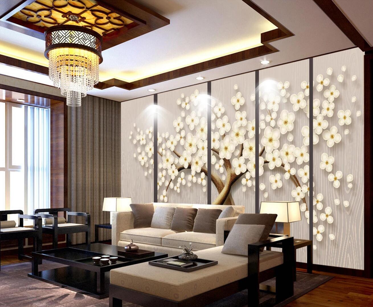 3D Plum Blossom WC451 Wall Murals