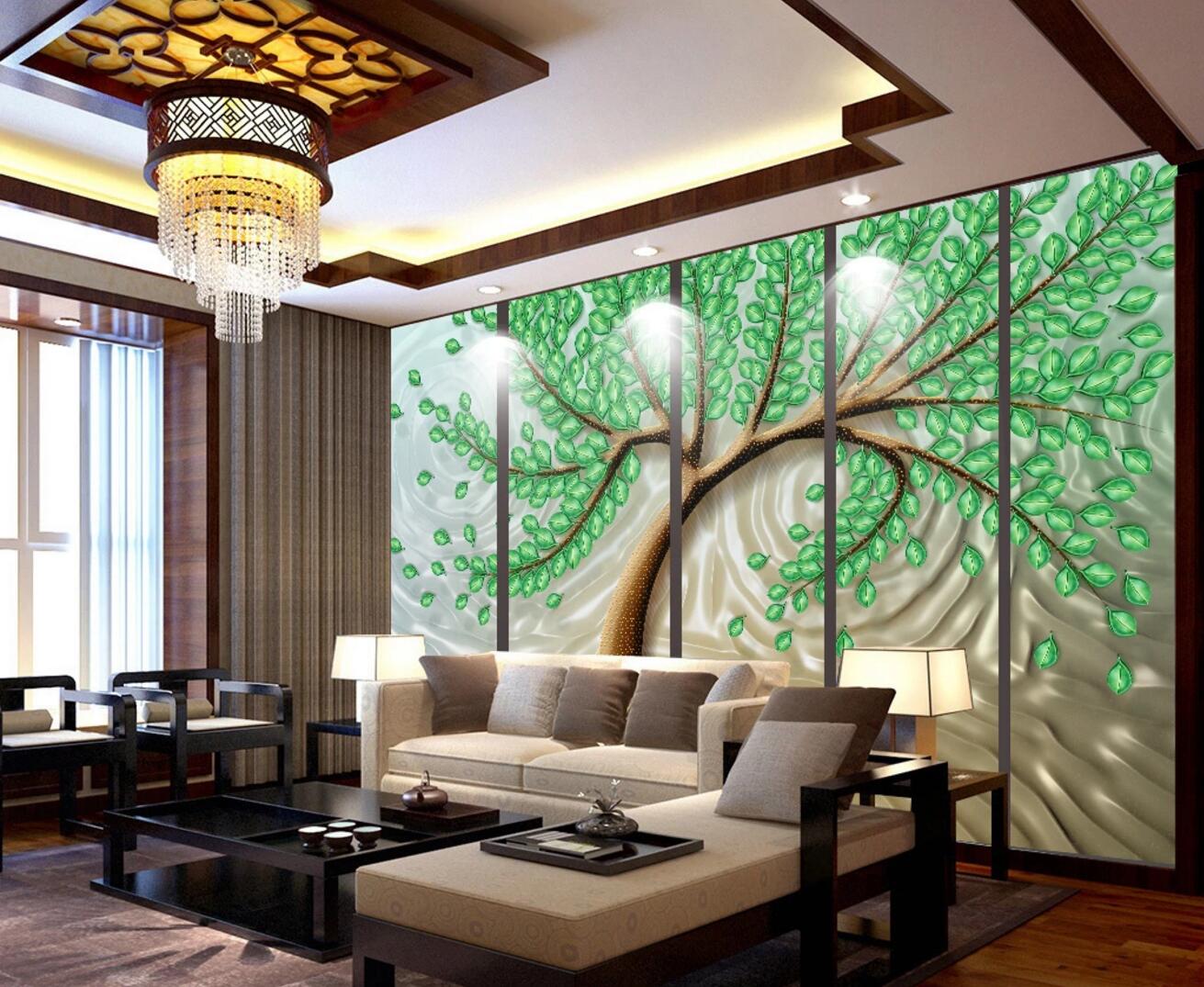 3D Leaf Tree WC449 Wall Murals