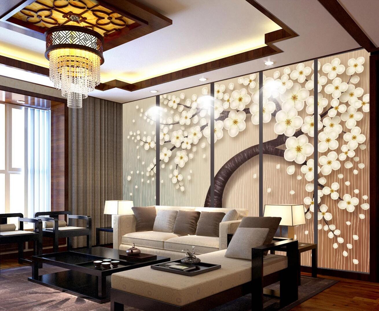 3D Plum Tree WC444 Wall Murals