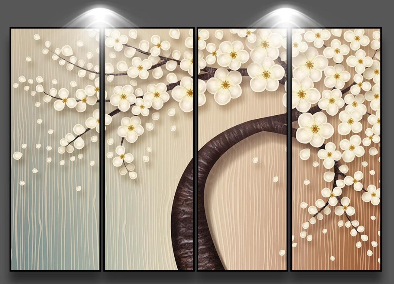 3D Plum Tree WC444 Wall Murals