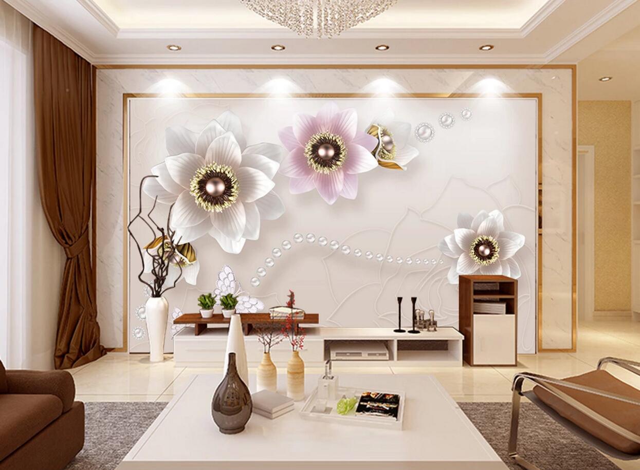 3D Pearl Butterfly WC770 Wall Murals