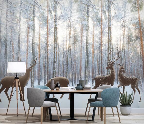 3D Forest Sika WC1344 Wall Murals