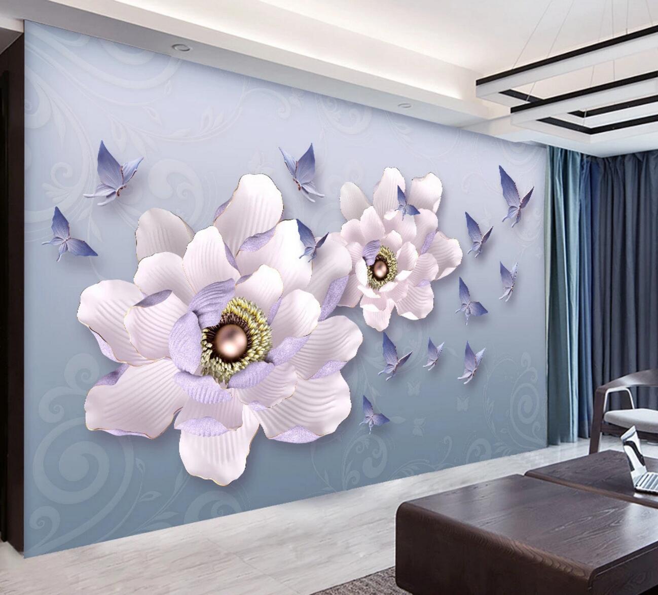 3D Butterfly Flying WC796 Wall Murals