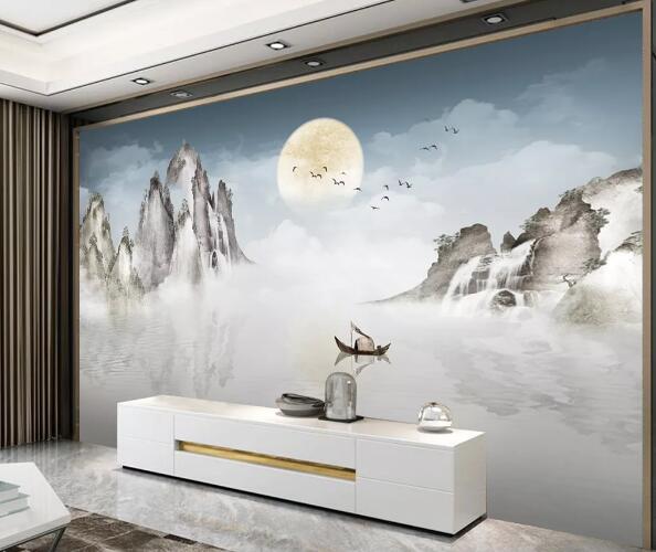 3D Moon Hill WC2007 Wall Murals