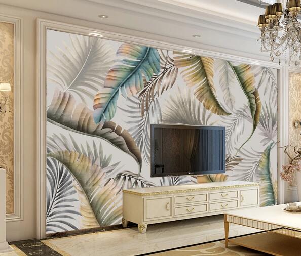 3D Coconut Leaf WC1828 Wall Murals