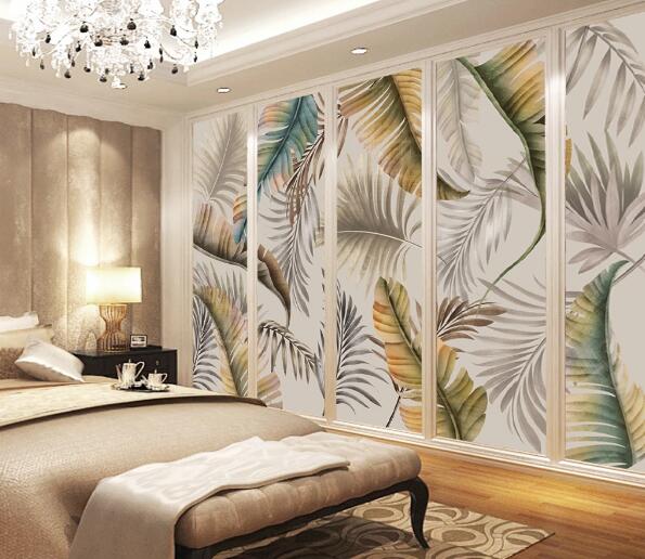 3D Coconut Leaf WC1828 Wall Murals