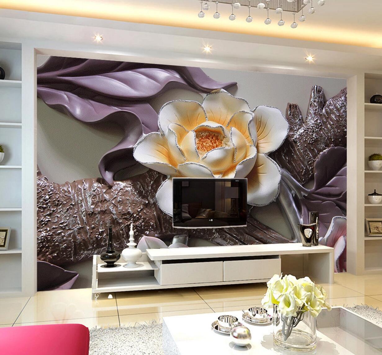 3D Sculpture Flower WC683 Wall Murals