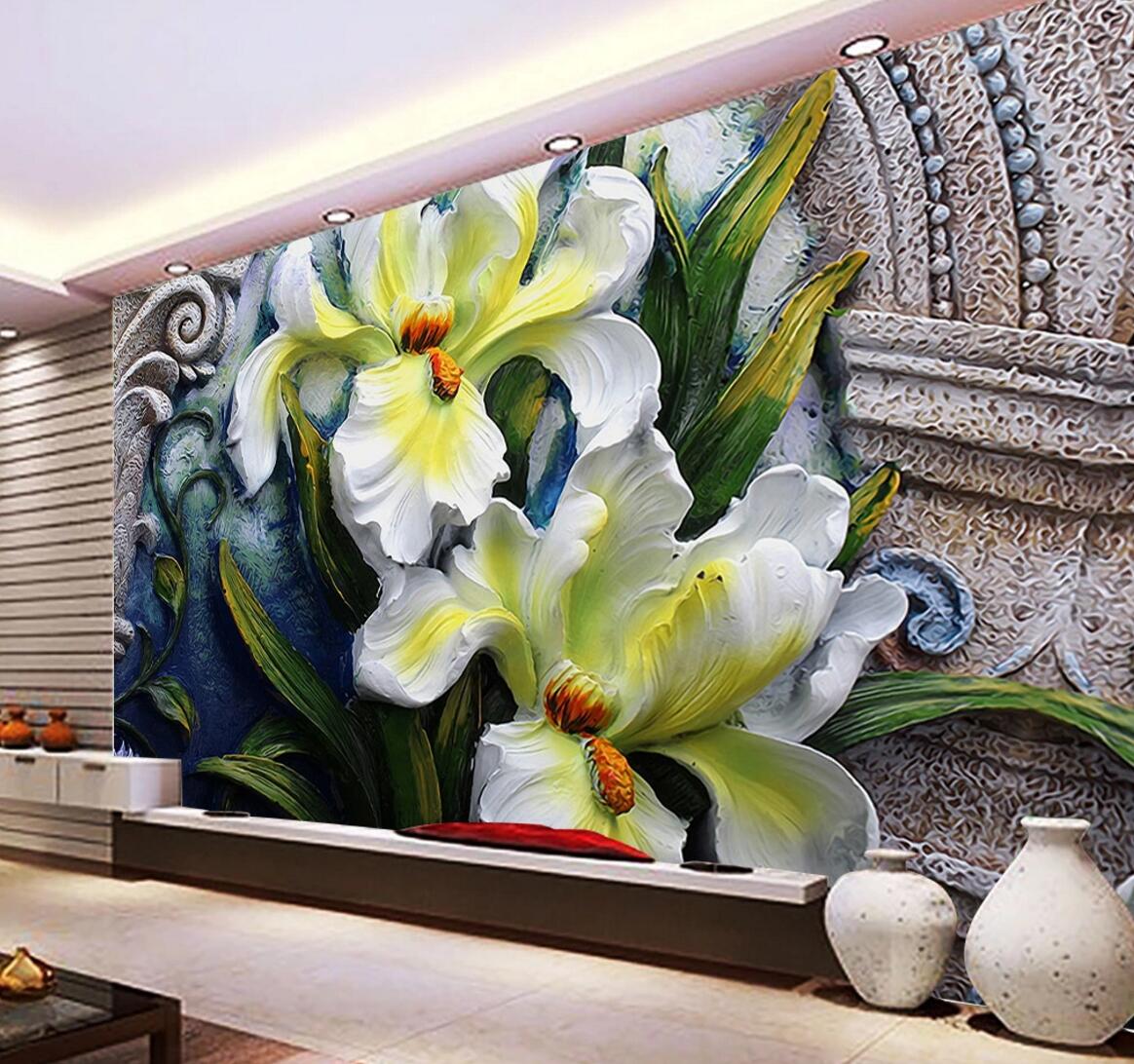 3D Carving Flower WC644 Wall Murals