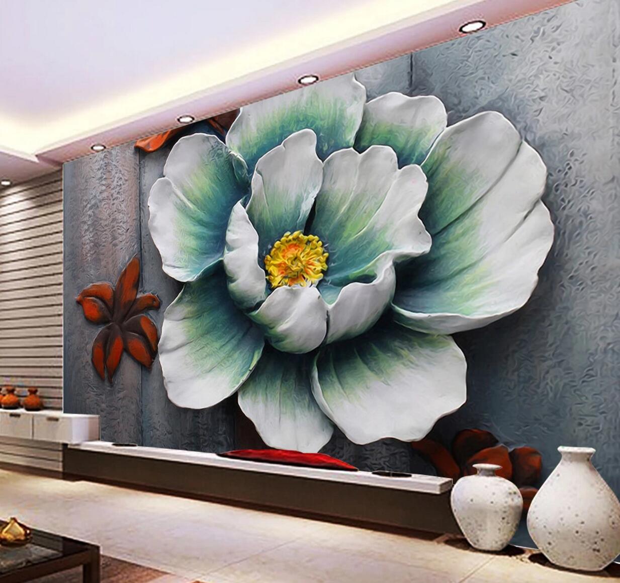 3D Lotus Blossoms WC643 Wall Murals